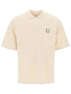 Bold Fox Head Patch Oversized Polo Shirt Beige - MAISON KITSUNE - BALAAN 2