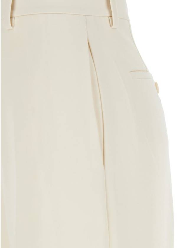 'Admiral' White Pants With Belt Loops In Tech Fabric Woman - THEORY - BALAAN 3