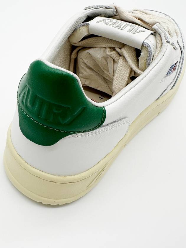 Medalist Green Tab Leather Low Top Sneakers White - AUTRY - BALAAN 8