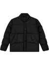 Garment Dyed Crinkle Reps Down Padding Black - STONE ISLAND - BALAAN 2