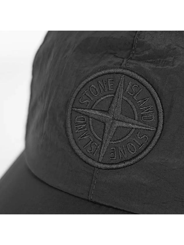 Nylon Logo Ball Cap Black - STONE ISLAND - BALAAN 6