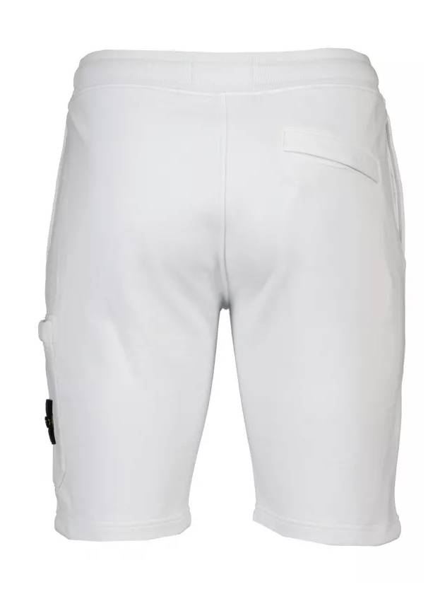 Waffen Patch  Fleece Bermuda Shorts Ice - STONE ISLAND - BALAAN 6