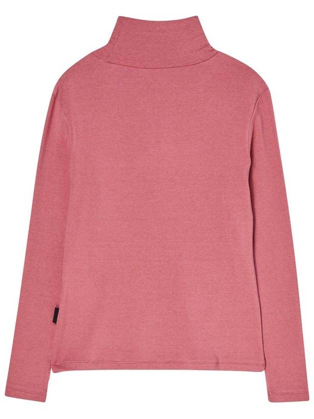 Tencel Turtle Neck T Shirt Pink - THE GREEN LAB - BALAAN 6