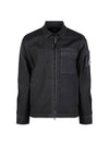 Lens Pocket Zip-Up Long Sleeve Shirt Black - CP COMPANY - BALAAN 2