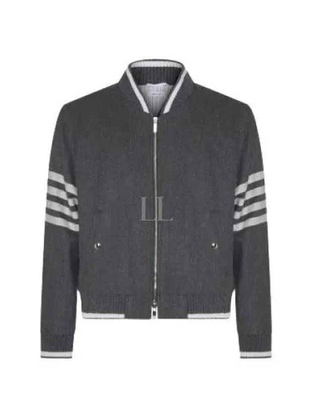 24 Melton 4 Bar Blouson MJO030A F0522 035 - THOM BROWNE - BALAAN 1