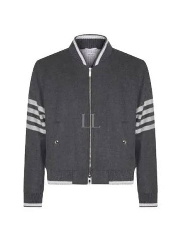 24 Melton 4 Bar Blouson MJO030A F0522 035 - THOM BROWNE - BALAAN 1