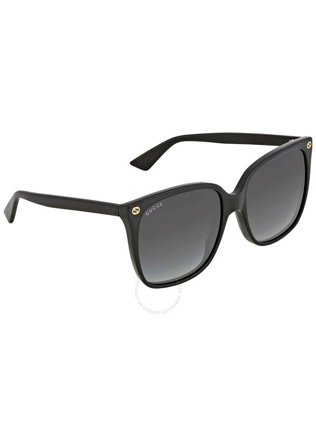 Eyewear Logo Big Square Sunglasses Black - GUCCI - BALAAN 4