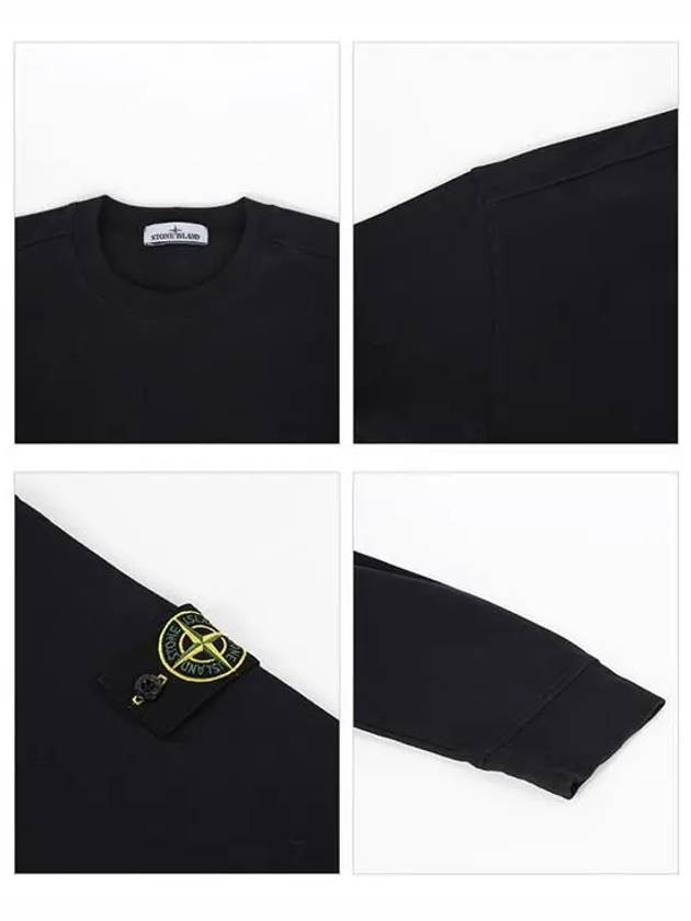 Wappen Patch Cotton Sweatshirt Navy - STONE ISLAND - BALAAN 5