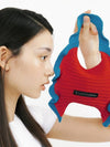 Ruffle mini tote bag red blue - PLEATSMAMA - BALAAN 3