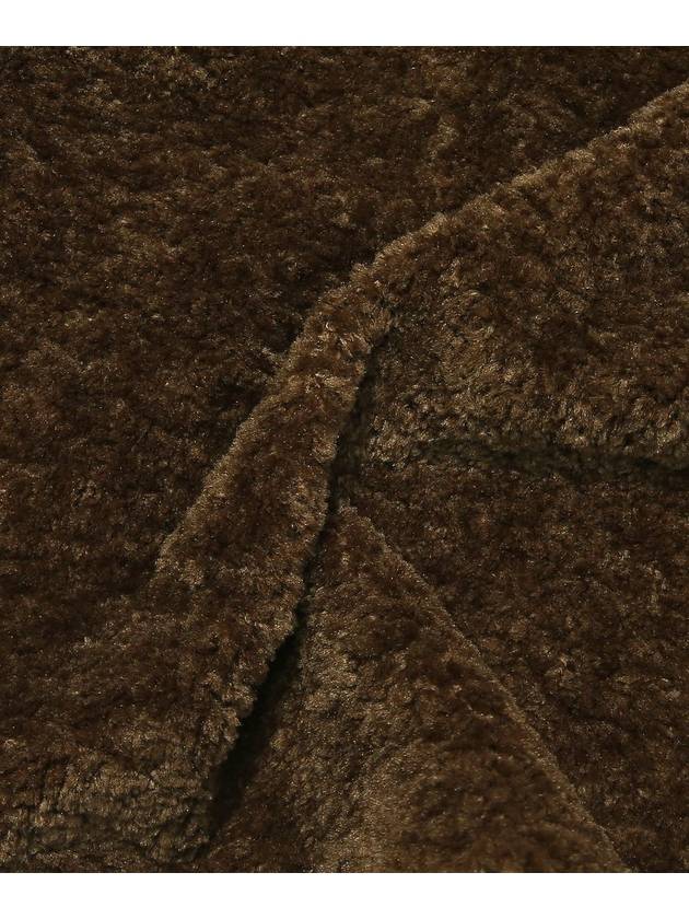 Paisley Patch Sherpa Fleece Pants Khaki - OGARP - BALAAN 7