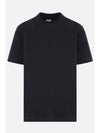 Cotton Short Sleeve T-Shirt Navy - BOTTEGA VENETA - BALAAN 1