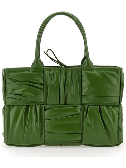 Arco Intrecciato Small Tote Bag Avocado - BOTTEGA VENETA - BALAAN 2