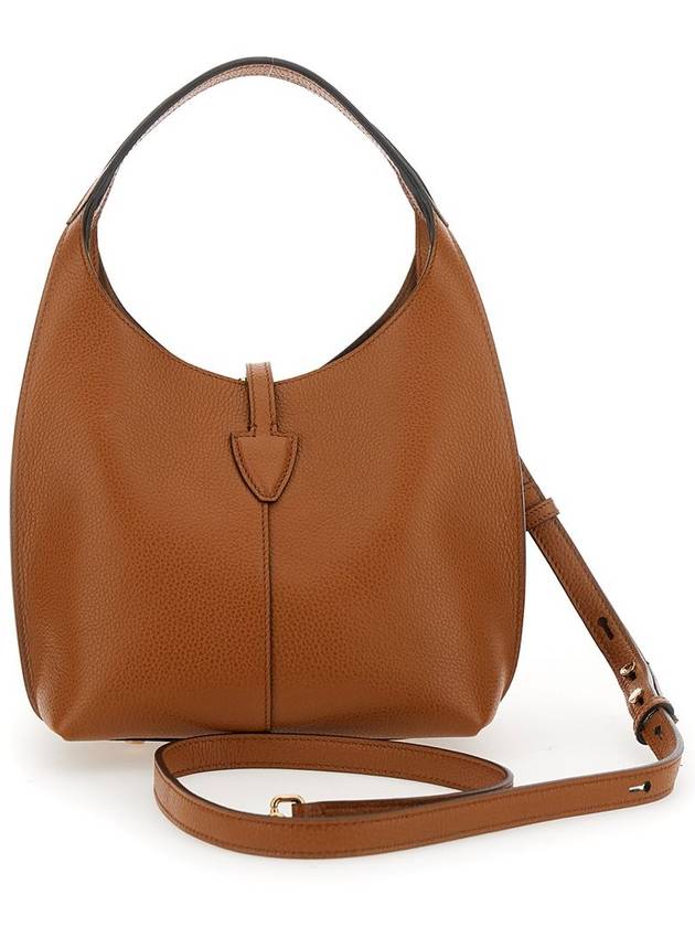 Women Tote Bag Brown Hand With Timeless T Hook Detail In Leather Woman - TOD'S - BALAAN 3