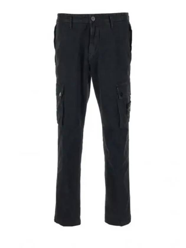 Compass Badge Cargo Straight Pants Black - STONE ISLAND - BALAAN 2