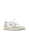 Men's Medalist Low Leather Sneakers Grey White - AUTRY - BALAAN 2