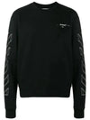 Diag 3D Marker Crew Neck Sweatshirt Black - OFF WHITE - BALAAN 3