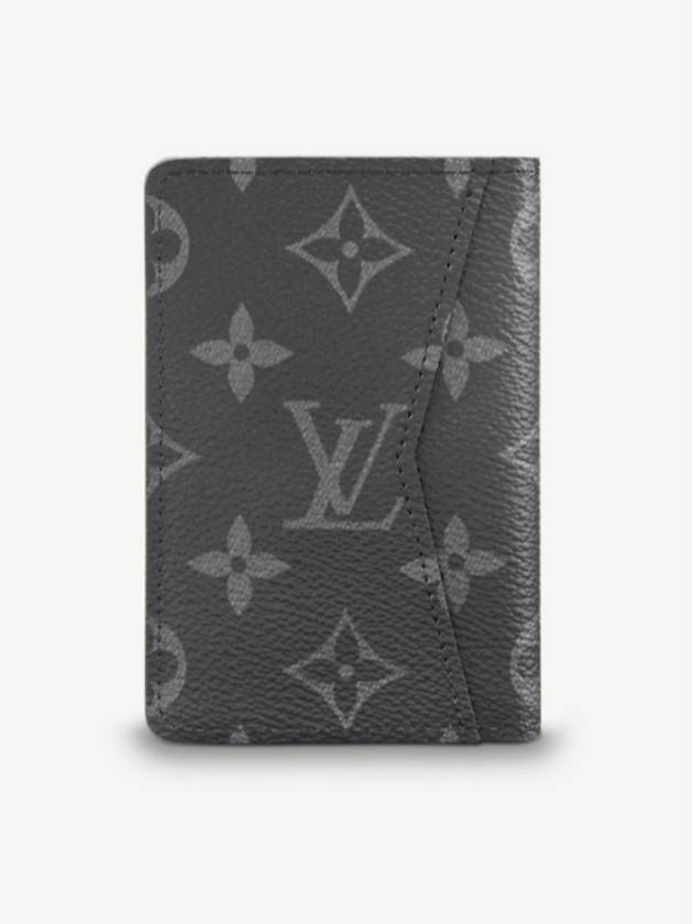 Pocket Organizer Monogram Card Wallet Black - LOUIS VUITTON - BALAAN 4