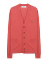 ORB Embroidery Logo V Neck Cardigan Red - VIVIENNE WESTWOOD - BALAAN 2