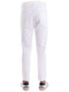 Men's Denim Cotton Straight Jeans White - GOLDEN GOOSE - BALAAN 4