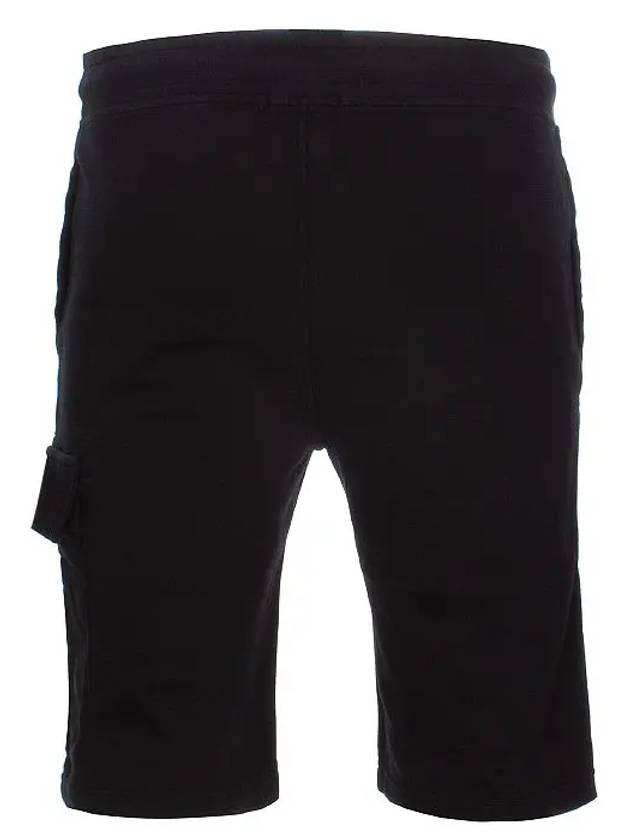 Light Fleece Utility Shorts Black - CP COMPANY - BALAAN 4