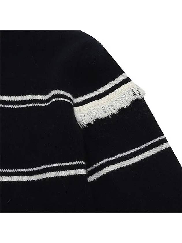 Women s Tassel Point Terrier Pullover 2632LXKC NAVY - BLACK&WHITE - BALAAN 3