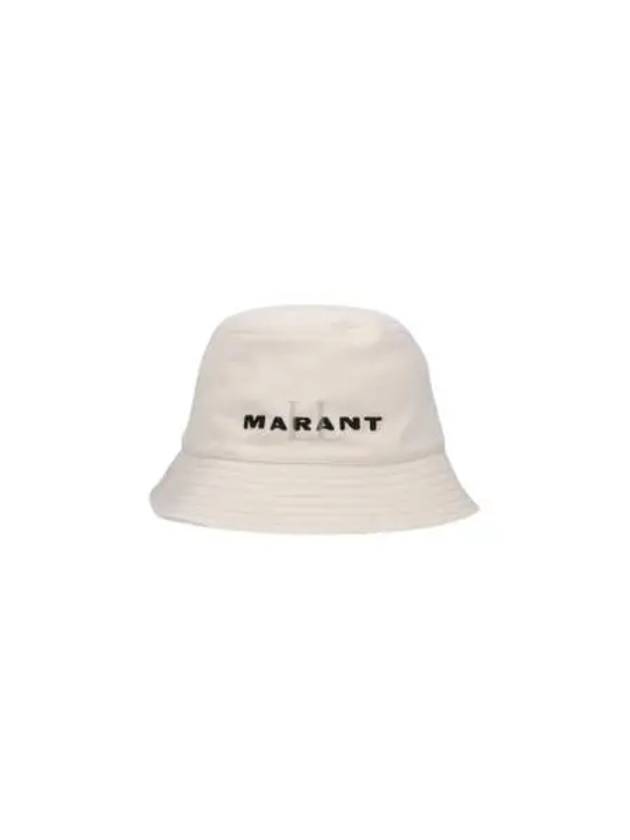 Embroidered Logo Bucket Hat Ecru - ISABEL MARANT - BALAAN 2