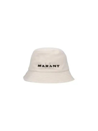 Embroidered Logo Bucket Hat Ecru - ISABEL MARANT - BALAAN 2