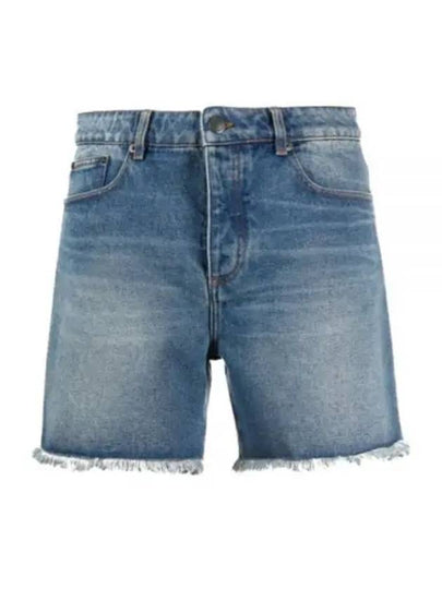 Men's Straight Denim Shorts Blue - AMI - BALAAN 2