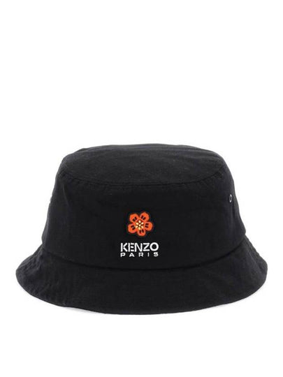 Flower Logo Bucket Hat Black - KENZO - BALAAN 2