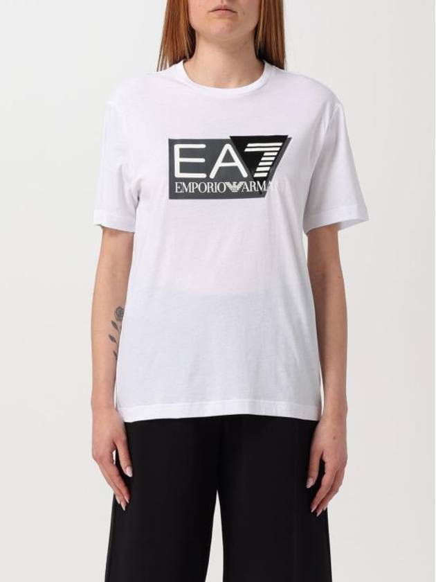 Logo Regular Fit Short Sleeve T-Shirt White - EMPORIO ARMANI - BALAAN 1