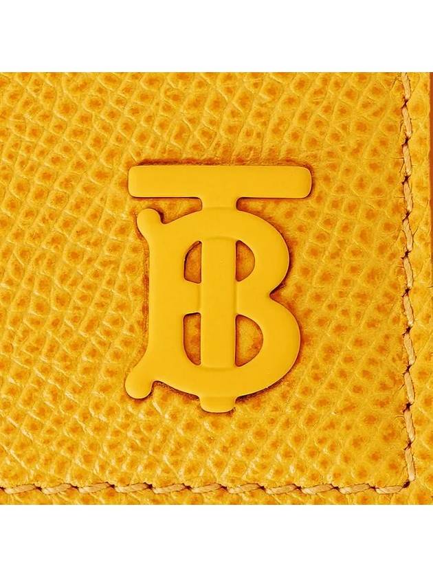 TB Grainy Leather Card Wallet Marigold - BURBERRY - BALAAN 4