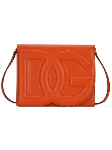 DG Logo Leather Cross Bag Orange - DOLCE&GABBANA - BALAAN 1