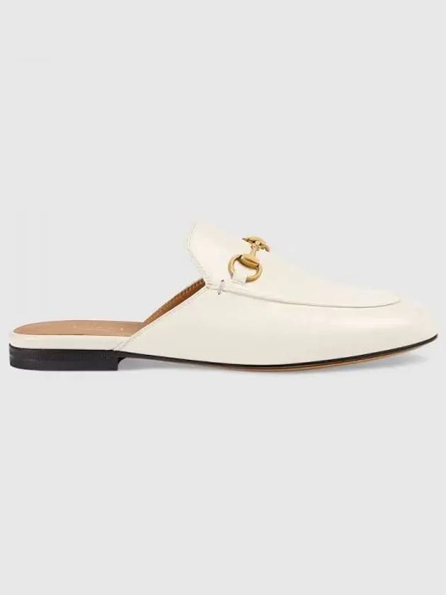 Horsebit Prince Town Leather Bloafers White - GUCCI - BALAAN 2