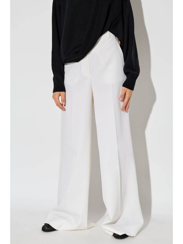 Stella McCartney Creased Trousers, Women's, Cream - STELLA MCCARTNEY - BALAAN 3