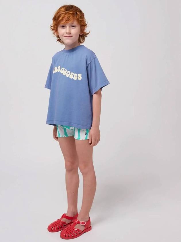 Children s Short Sleeve T Shirt Wavy Bobo Choses B125AC013 - BOBO CHOSES - BALAAN 5