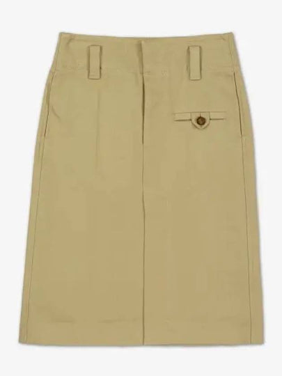 Pocket H line skirt beige - BOTTEGA VENETA - BALAAN 2