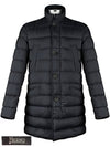 Quilted Straight Fit Padding Navy - HERNO - BALAAN 3