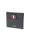 Pebble Grain Anchor Card Wallet Navy - THOM BROWNE - BALAAN 4