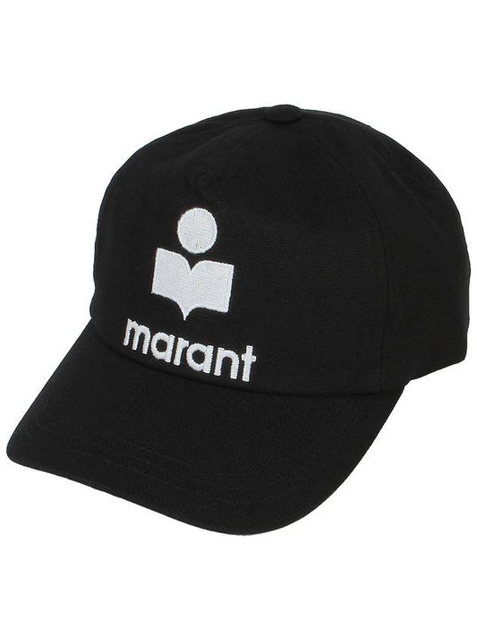 Tyron Logo Cotton Ball Cap Black - ISABEL MARANT - BALAAN 2