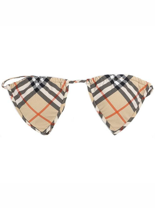 Check Pattern Bikini Top Beige - BURBERRY - BALAAN 2