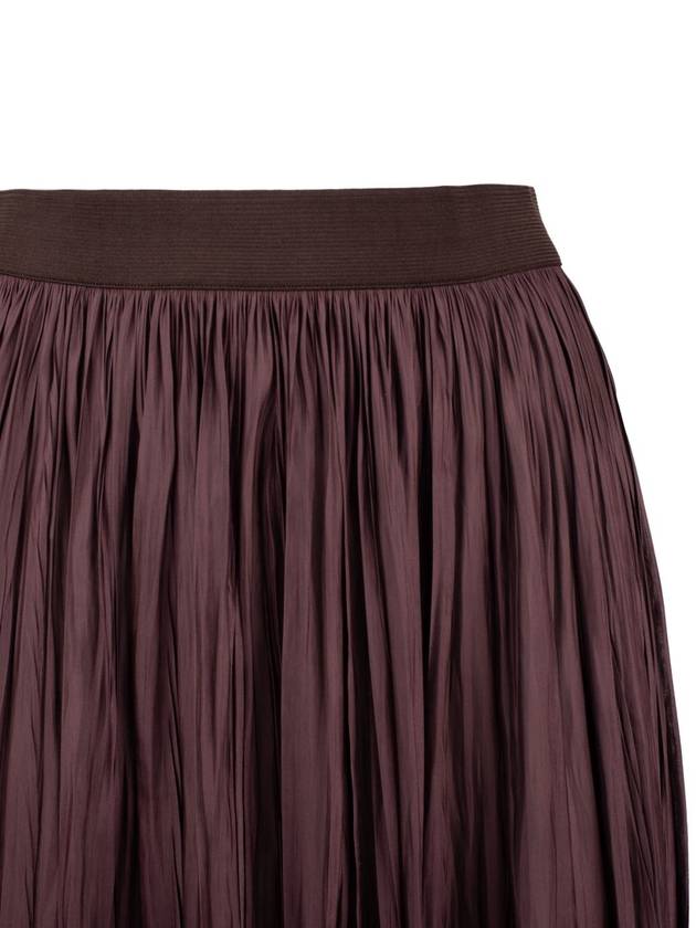 Roberto Collina Brown Plissé Skirt - ROBERTO COLLINA - BALAAN 3