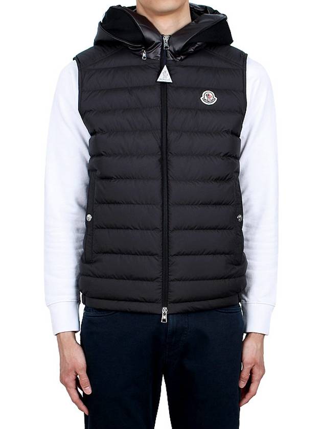 Bourget Hooded Down Vest Black - MONCLER - BALAAN 2