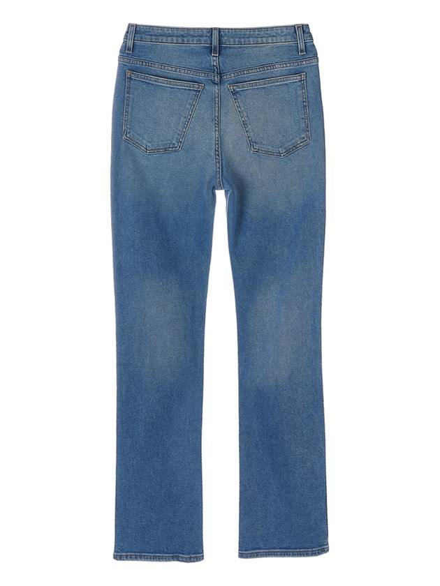 Women's Vivienne Washed Crop Jeans Vintage Blue - KHAITE - BALAAN 3