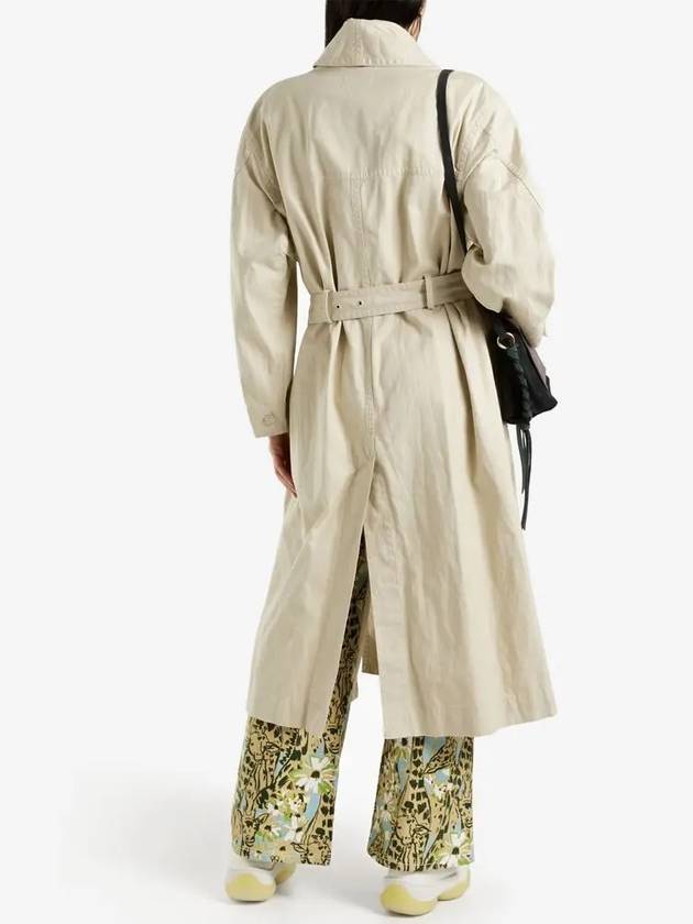 PETER Trench Coat Ecru Women's 21PMA0911 21P004E - ISABEL MARANT - BALAAN 3