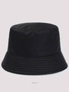 Re-Nylon Triangle Logo Bucket Hat Black - PRADA - BALAAN 4