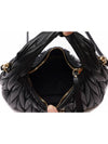 Wander Matelasse Nappa Leather Mini Hobo Tote Bag Black - MIU MIU - BALAAN 7