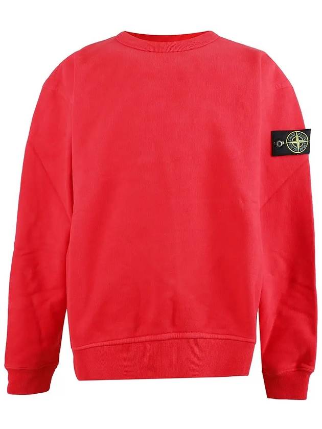 Waffen Patch Crew Neck Sweatshirt Red - STONE ISLAND - BALAAN 2