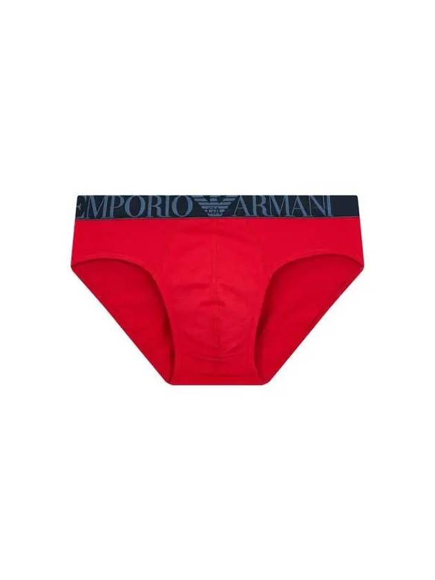 UNDERWEAR Men s Jacquard Logo Band Briefs Red - EMPORIO ARMANI - BALAAN 1