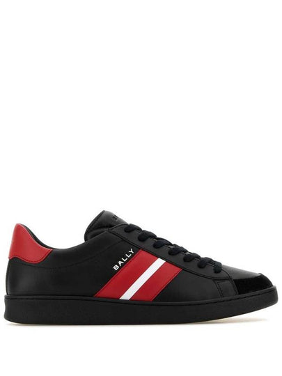 Tennis Leather Low Top Sneakers Red Black - BALLY - BALAAN 2