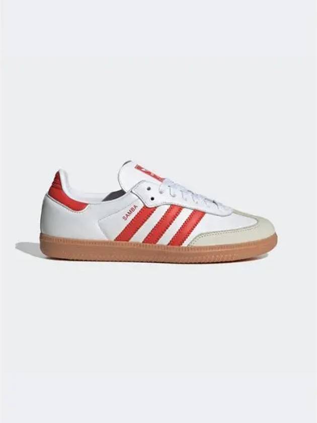 Samba OG Leather Low Top Sneakers Red Cloud White - ADIDAS - BALAAN 2